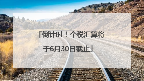 倒计时！个税汇算将于6月30日截止