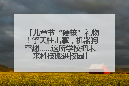 儿童节“硬核”礼物！擎天柱击掌，机器狗空翻……这所学校把未来科技搬进校园