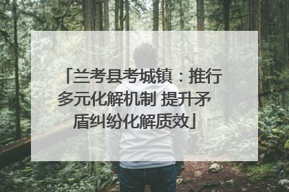 兰考县考城镇：推行多元化解机制 提升矛盾纠纷化解质效