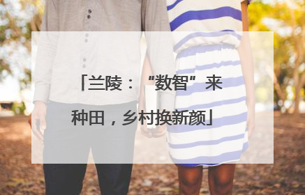 兰陵：“数智”来种田，乡村换新颜