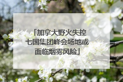 加拿大野火失控 七国集团峰会场地或面临烟雾风险