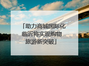 助力商城国际化 临沂将实现购物旅游新突破