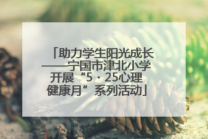 助力学生阳光成长——宁国市津北小学开展“5・25心理健康月”系列活动
