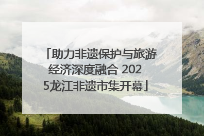 助力非遗保护与旅游经济深度融合 2025龙江非遗市集开幕