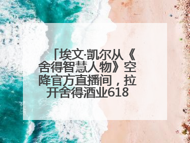 埃文·凯尔从《舍得智慧人物》空降官方直播间，拉开舍得酒业618大促序幕