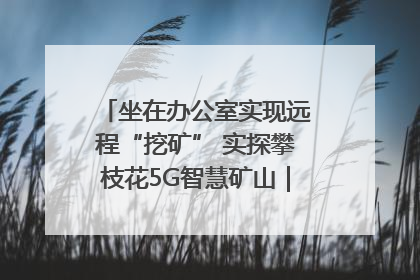 坐在办公室实现远程“挖矿” 实探攀枝花5G智慧矿山｜网络名人四川行