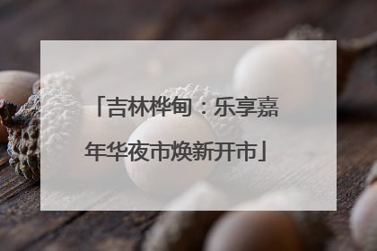吉林桦甸：乐享嘉年华夜市焕新开市