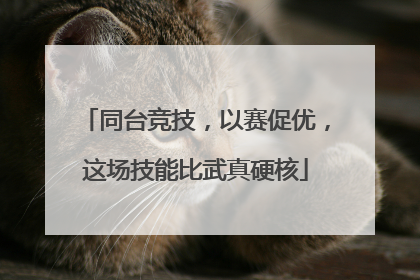 同台竞技，以赛促优，这场技能比武真硬核