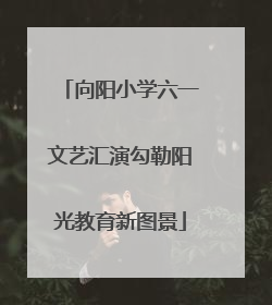 向阳小学六一文艺汇演勾勒阳光教育新图景