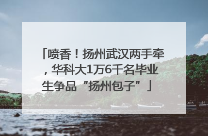喷香！扬州武汉两手牵，华科大1万6千名毕业生争品“扬州包子”