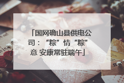 国网确山县供电公司：“粽”情“粽”意 安康常驻端午