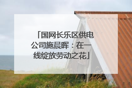 国网长乐区供电公司施晨晖：在一线绽放劳动之花