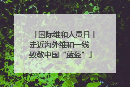 国际维和人员日丨走近海外维和一线 致敬中国“蓝盔”