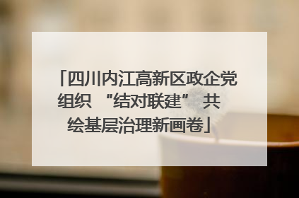 四川内江高新区政企党组织 “结对联建” 共绘基层治理新画卷