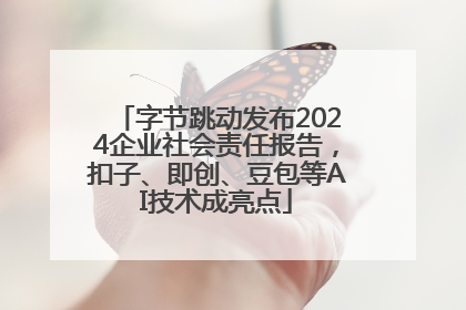 字节跳动发布2024企业社会责任报告，扣子、即创、豆包等AI技术成亮点