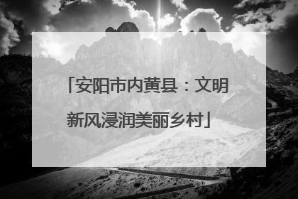 安阳市内黄县：文明新风浸润美丽乡村