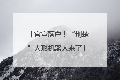 官宣落户！“荆楚”人形机器人来了