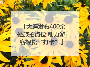 大连发布400余处旅拍点位 助力游客轻松“打卡”
