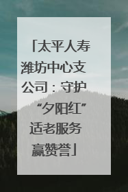 太平人寿潍坊中心支公司：守护“夕阳红” 适老服务赢赞誉