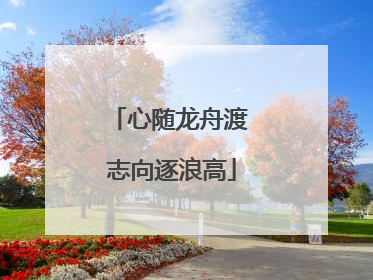 心随龙舟渡 志向逐浪高