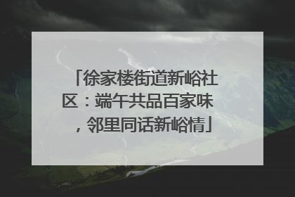 徐家楼街道新峪社区：端午共品百家味，邻里同话新峪情