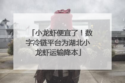 小龙虾便宜了！数字冷链平台为湖北小龙虾运输降本