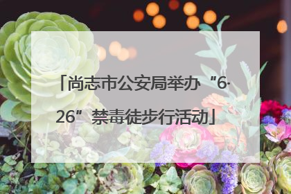 尚志市公安局举办“6·26”禁毒徒步行活动