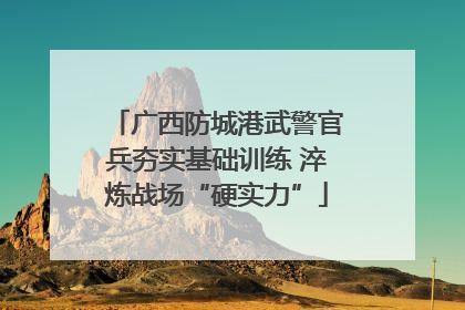 广西防城港武警官兵夯实基础训练 淬炼战场“硬实力”