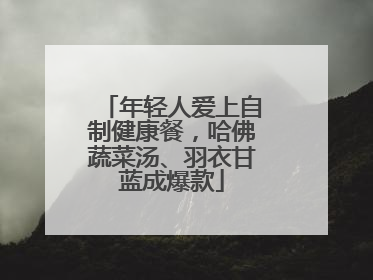年轻人爱上自制健康餐，哈佛蔬菜汤、羽衣甘蓝成爆款