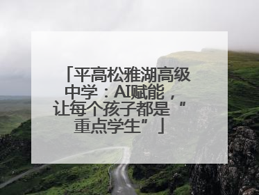 平高松雅湖高级中学：AI赋能，让每个孩子都是“重点学生”