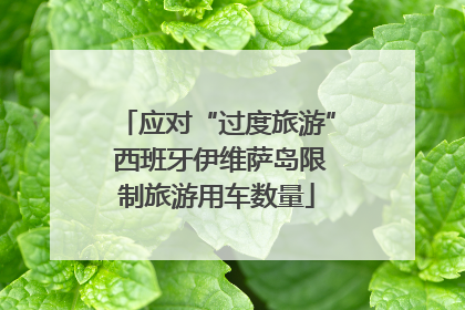 应对“过度旅游” 西班牙伊维萨岛限制旅游用车数量