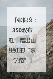 张锦文：350双布鞋，踏出山里娃的“求学路”