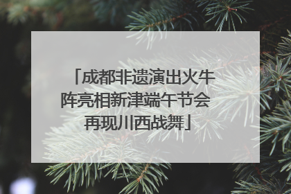 成都非遗演出火牛阵亮相新津端午节会 再现川西战舞
