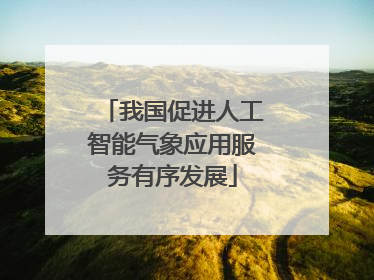 我国促进人工智能气象应用服务有序发展
