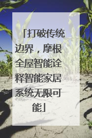 打破传统边界，摩根全屋智能诠释智能家居系统无限可能