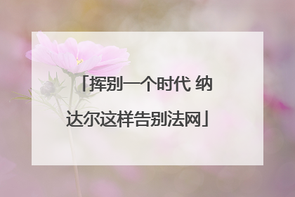 挥别一个时代 纳达尔这样告别法网