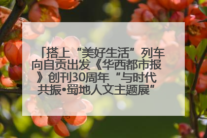 搭上“美好生活”列车向自贡出发《华西都市报》创刊30周年“与时代共振•蜀地人文主题展”5月30日开展丨美好生活有“盐”味