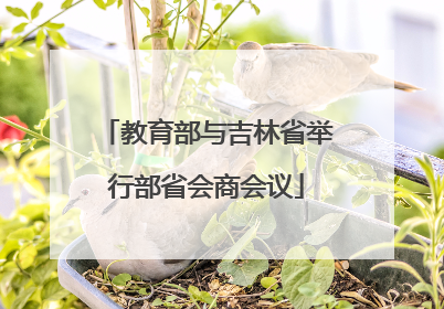 教育部与吉林省举行部省会商会议