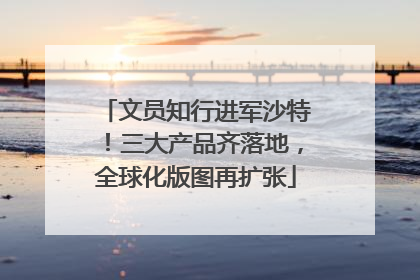 文员知行进军沙特！三大产品齐落地，全球化版图再扩张