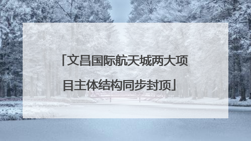 文昌国际航天城两大项目主体结构同步封顶