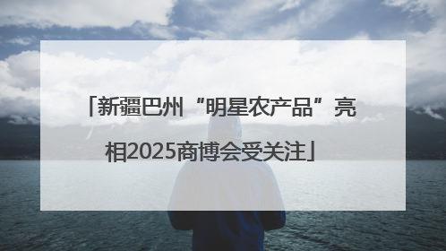 新疆巴州“明星农产品”亮相2025商博会受关注