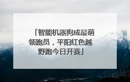 智能机器狗成最萌领跑员，平阳红色越野跑今日开赛