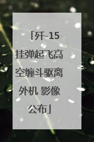 歼-15挂弹起飞高空缠斗驱离外机 影像公布