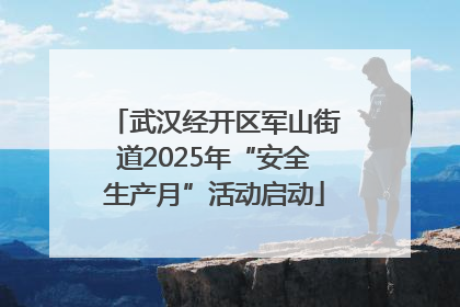 武汉经开区军山街道2025年“安全生产月”活动启动