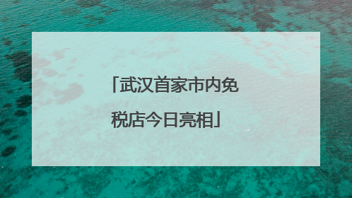 武汉首家市内免税店今日亮相