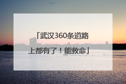 武汉360条道路上都有了！能救命