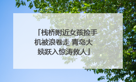 栈桥附近女孩捡手机被浪卷走 青岛大姨跃入惊涛救人