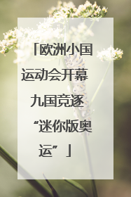 欧洲小国运动会开幕 九国竞逐“迷你版奥运”