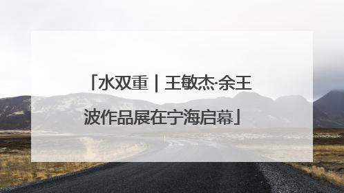 水双重｜王敏杰·余王波作品展在宁海启幕