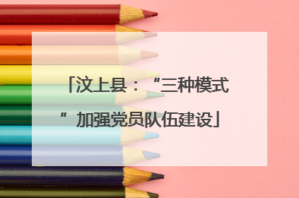 汶上县：“三种模式”加强党员队伍建设